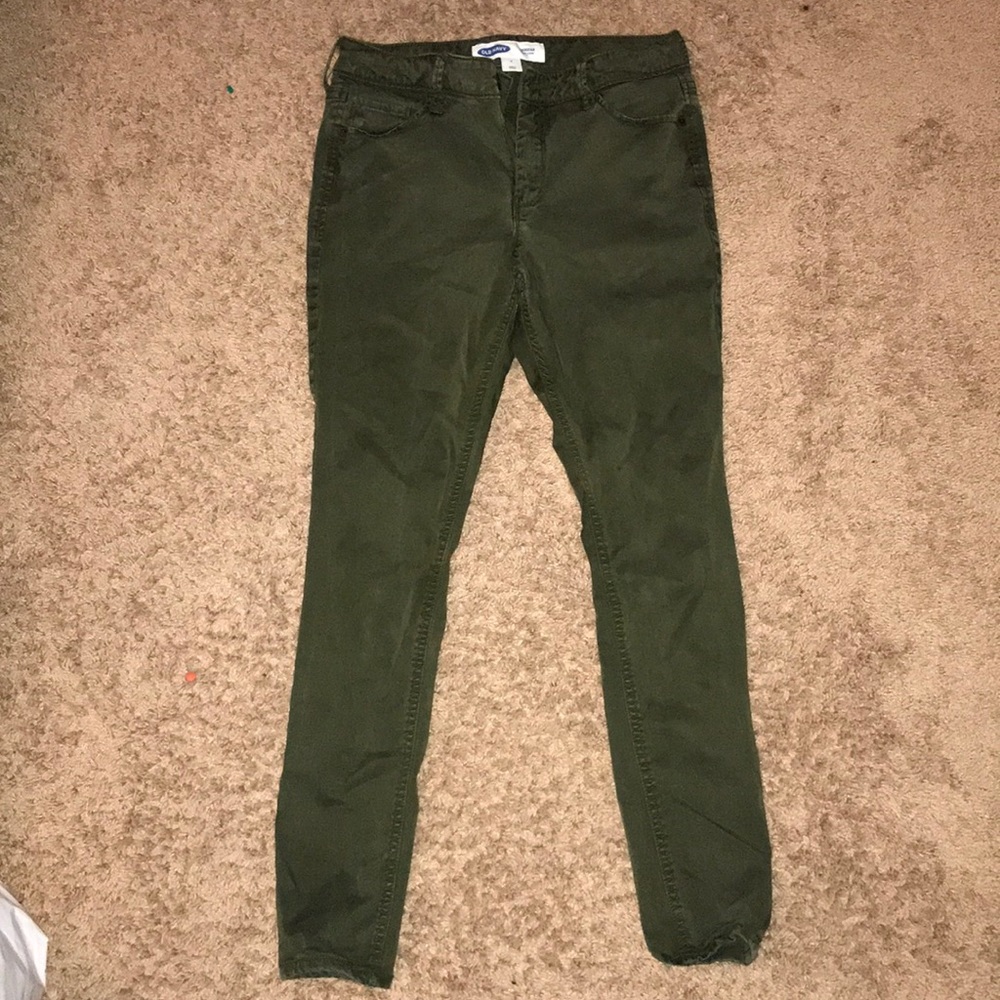 old navy olive green pants !